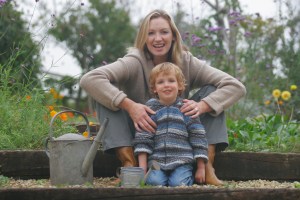 Mom & Son w Watercan
