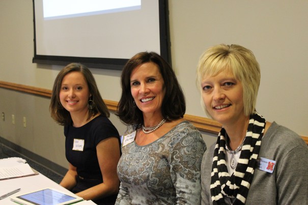 ELO Panelists Anna Wishart of Senator Kolowski's office, Molly O'Holleran of the State Board of Education, and Lisa Kaslon of UNL Extension.