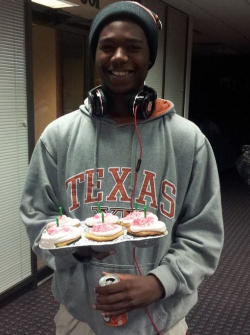 Tasty homemade cupcakes for Azar made his birthday celebration special.
