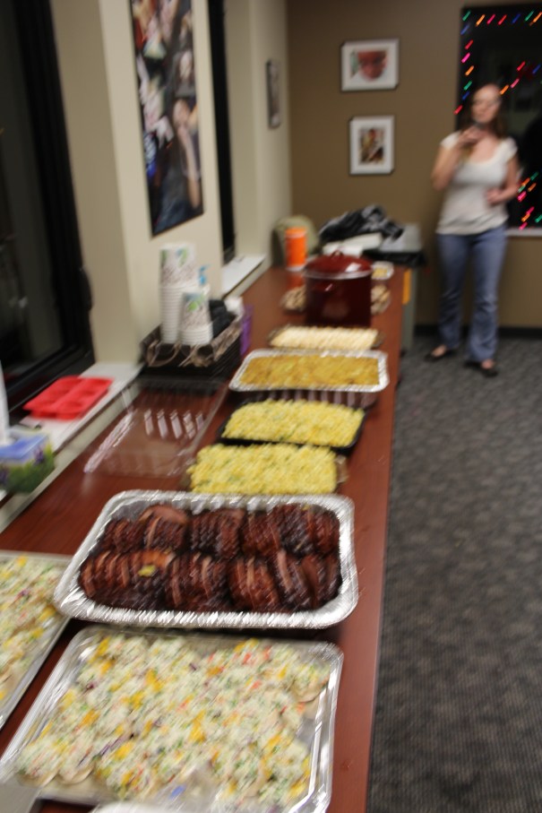 A feast for a hardworking group of young people who deserve a treat!