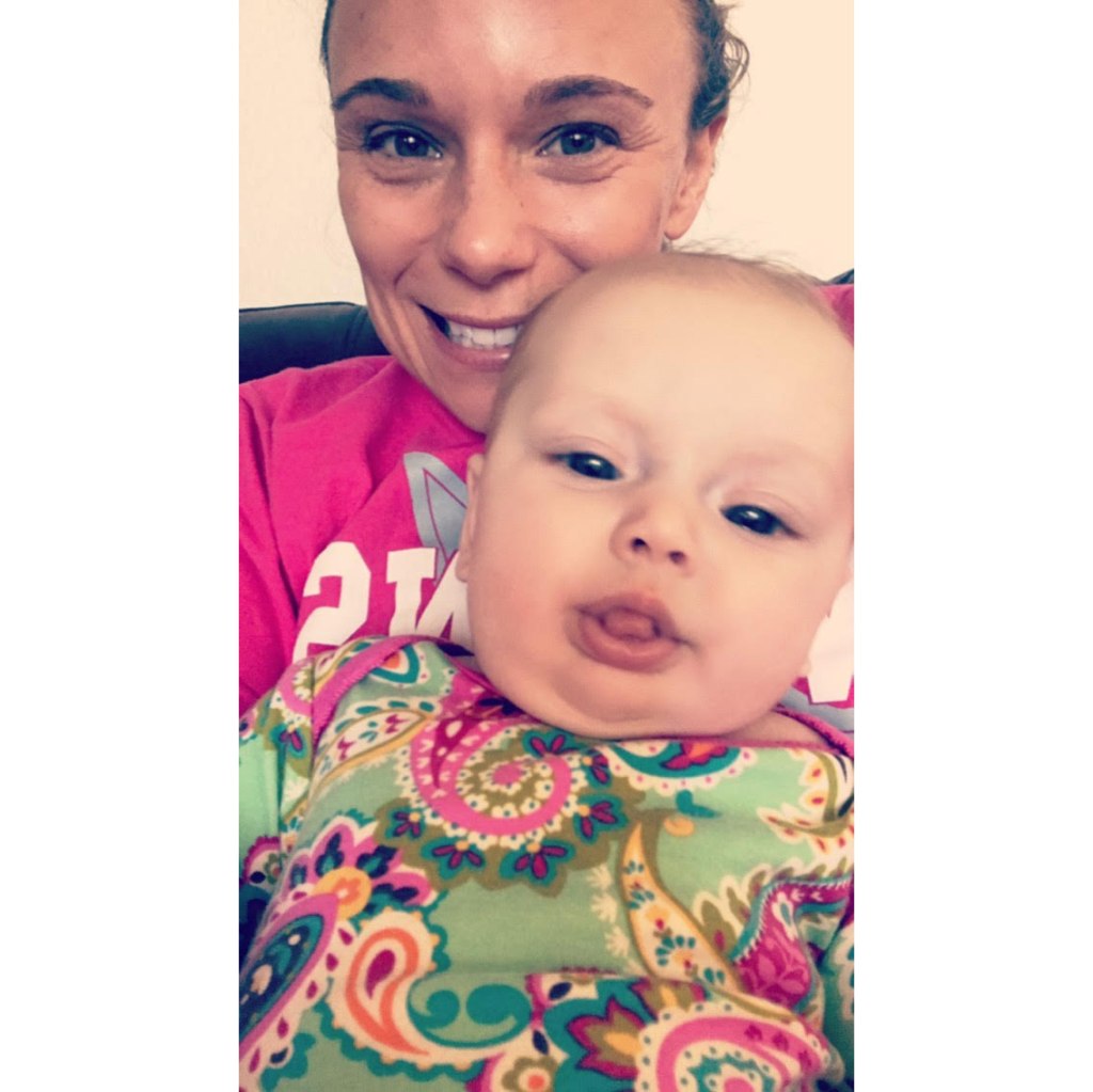 Denise, an in-home provider and C4K Infant Incentive participant, poses with baby Rory!