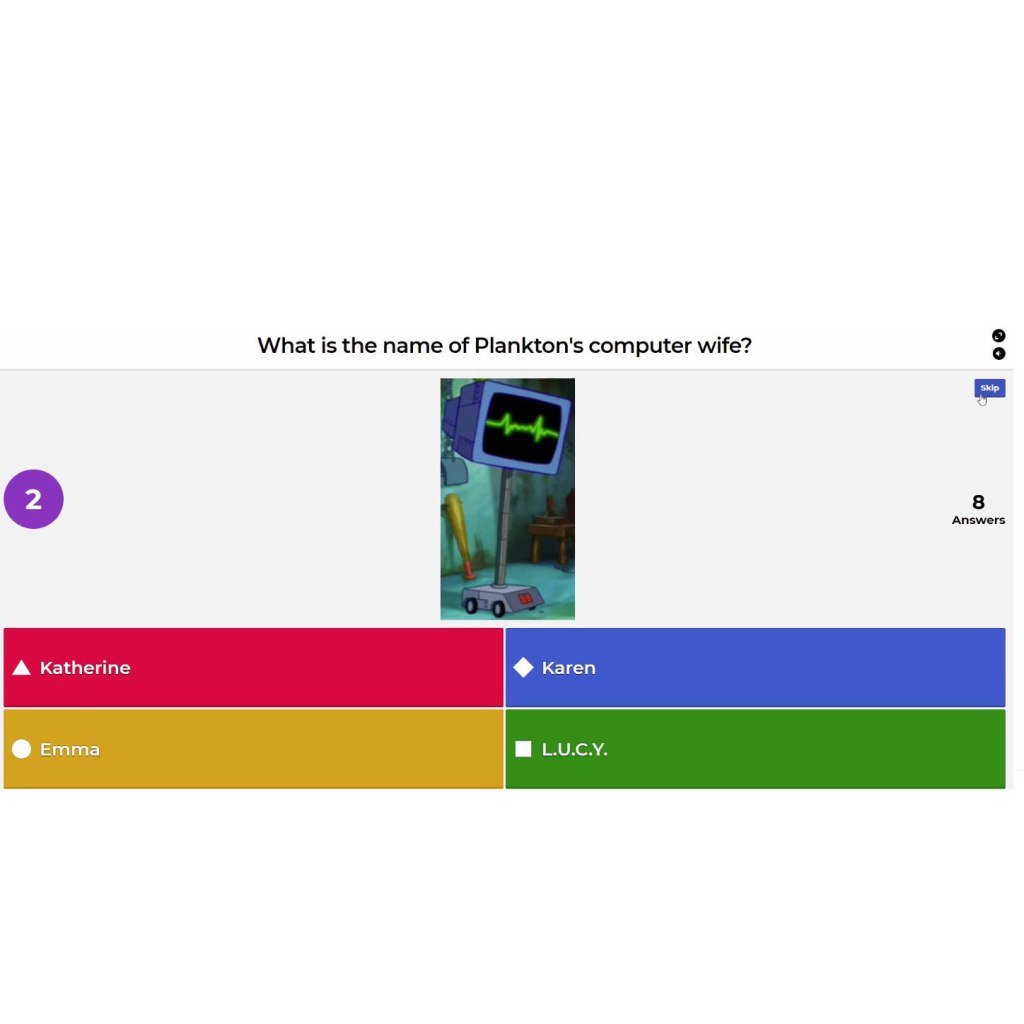 Campers also played Kahoot, a fun trivia game!