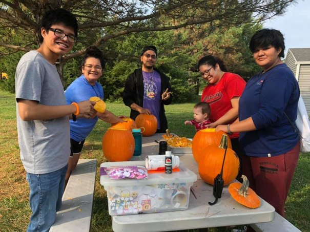 The team kicked off Camp Catch-Up on September 25. The sessions presented some fun activities from the past and new ones, including cooking before a campfire, tie-dying, and crafts-making. Camp delivered a seasonal spin, too, with pumpkin-carving and painting to boot.