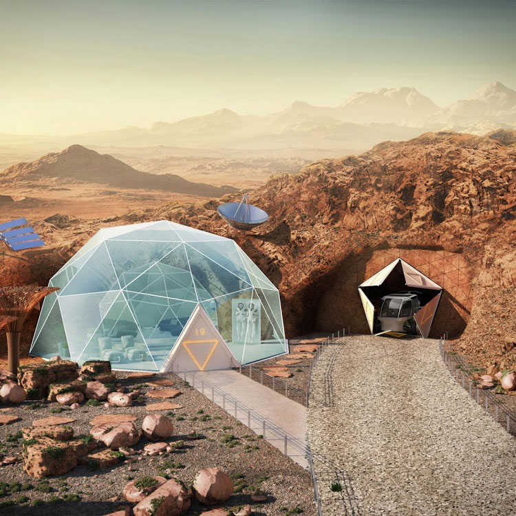 Mission to Mars 2.0 features activities such as building your own biodome. 