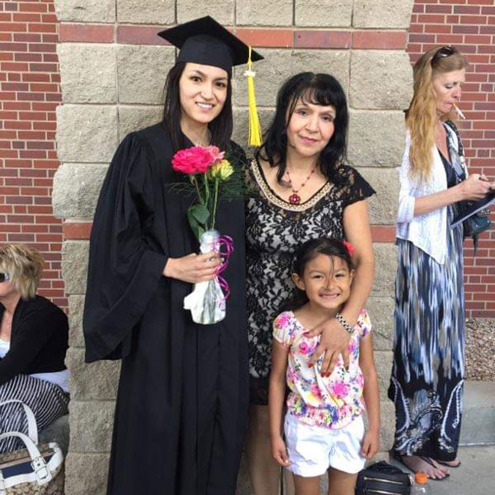 On to the next success! Yecenia graduated from UNK with a degree in Social Work, so she could give back. 