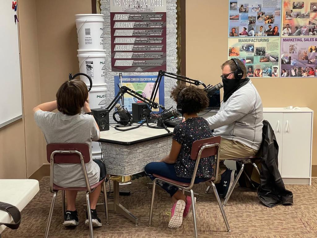 Austin said that one of the best moments was watching the students try out the studio equipment for the first time. 