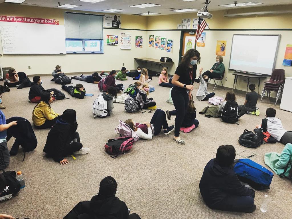 Aftershock students are excited to watch the live NASA Meet and Greet! 