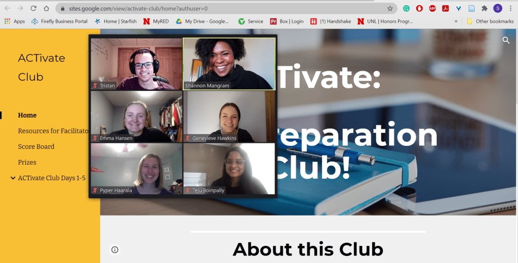 UNL Honors students and Beyond School Bells are a formidable team! Together, they ACTIVATE with college-readiness programs for lower-income high school students. 