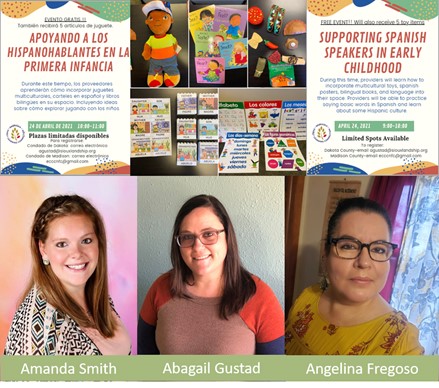  Madison and Dakot County are taking steps for providers and Spanish-speaking families to engage in a journey of discovery.   