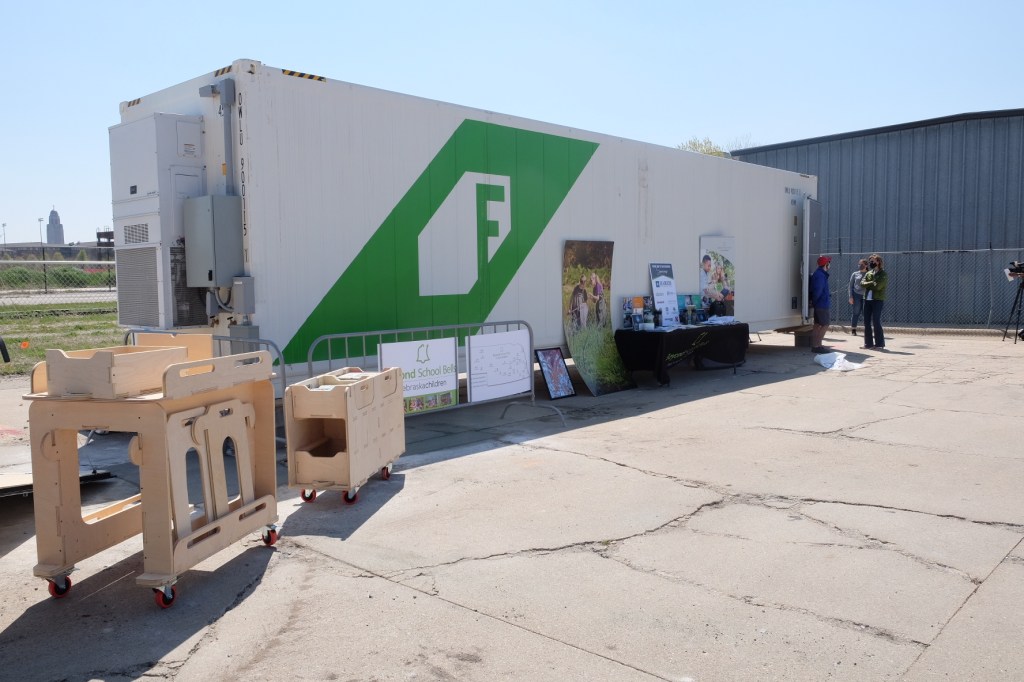 Look what rolled into The Bay last week: a high-tech hydroponic farm that will be run by young entreprenuers!