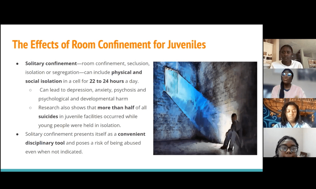 Young people explain some of the potentially harmful effects that can impact those who are forced into solitary confinement.