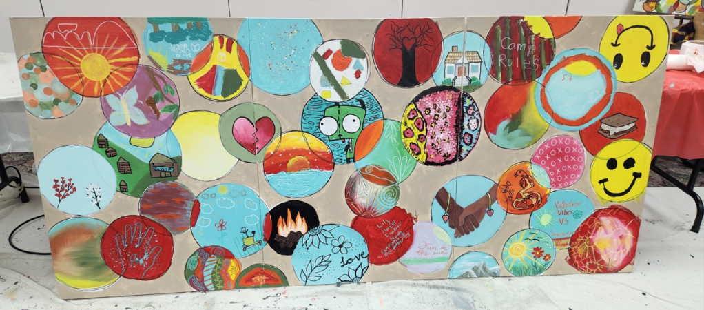 Camp Catch-Up Winter Event Painting