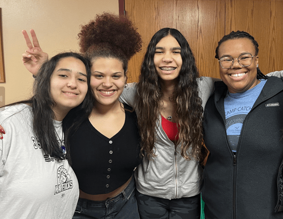 Group shot of campers