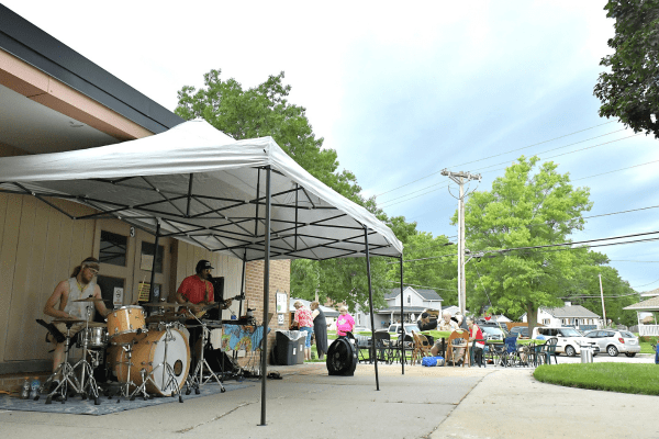Photo of LocalPalooza featuring live bands. 