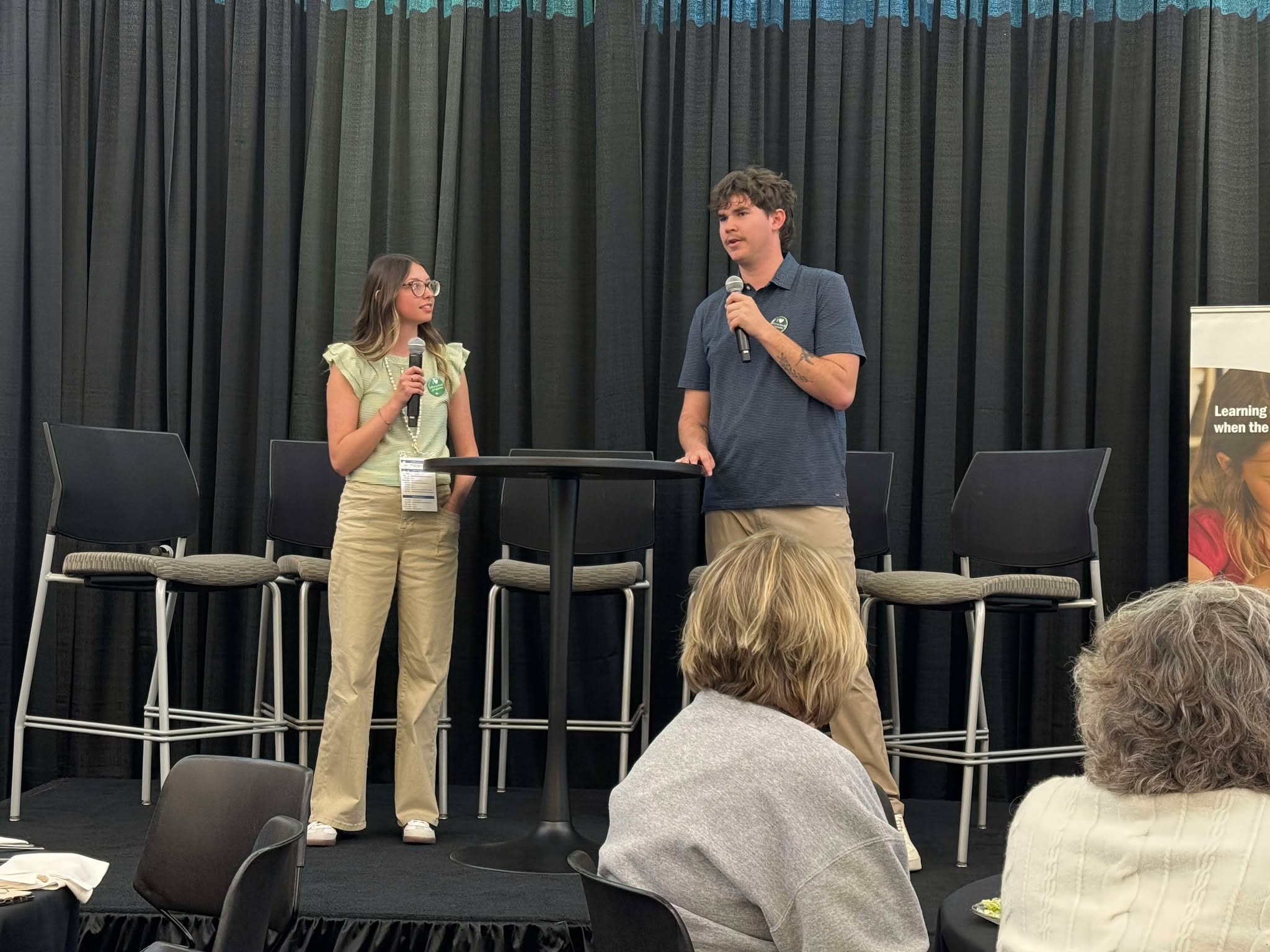 Individuals from the North Platte Para to Teachers Program share their experience with conference attendees.