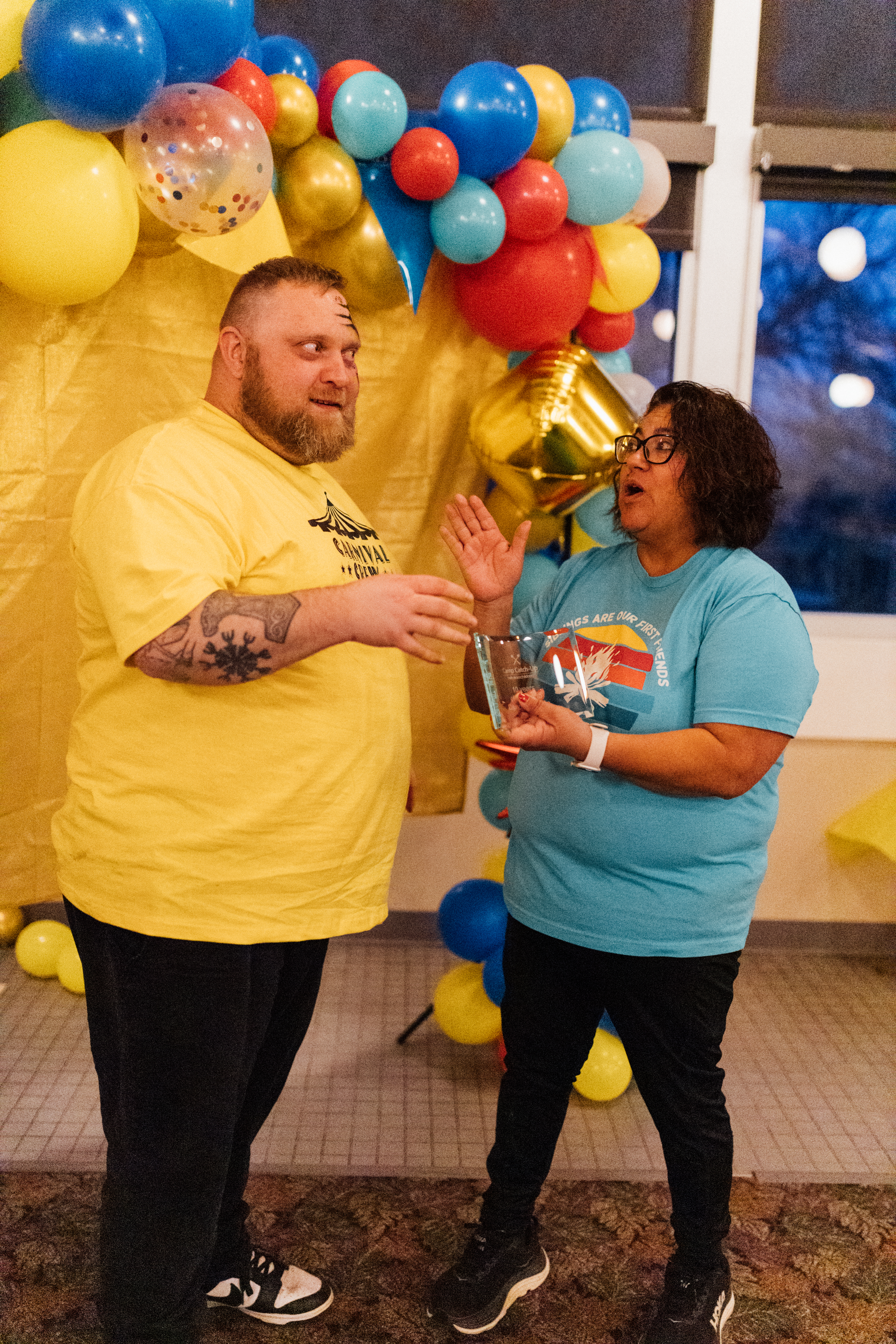 Aaron Weaver and Mona Tarin