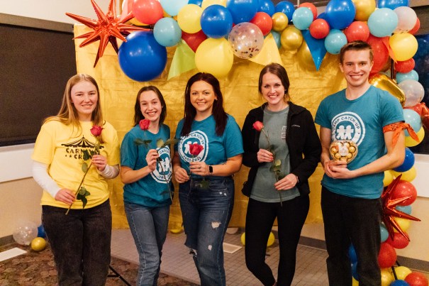 Camp staff honored at the Camp Catch-Up Volunteer Event.