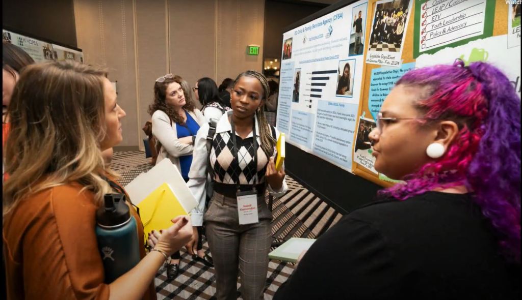 Nandi Kumondan attends national conferences to advocate for system-impacted youth. 